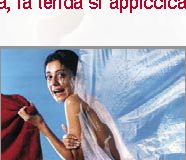Perché quando si fa la doccia, la tenda si appiccica al corpo?