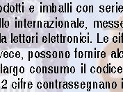 Che cosa si può leggere in un codice a barra?