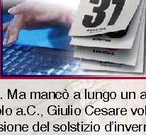 Perché l'anno termina il 31 dicembre?