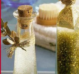 Bagnosciuma con brillantini d'oro