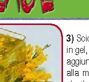 Candela in gel alla mimosa