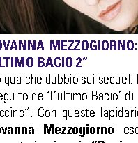 Giovanna Mezzogiorno: "No a L'ultimo bacio 2"