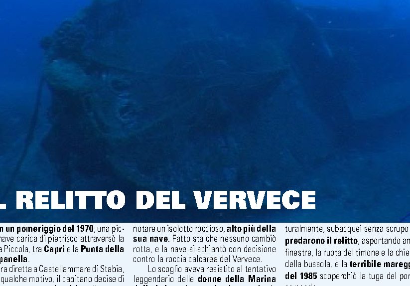 Il relitto del Vervece