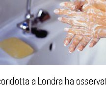 A Londra si usa poco sapone per lavarsi le mani