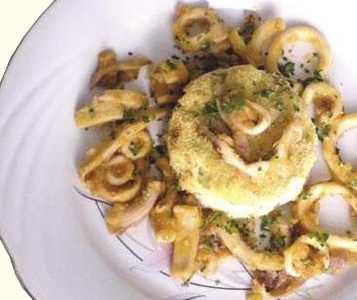 Sformato di patate con calamari