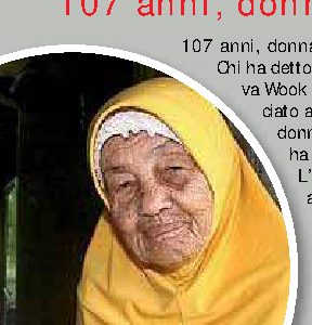 107 anni, donna della Malaysia cerca marito