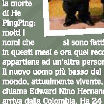 L'uomo più piccolo del mondo, e' Nino Hernandez