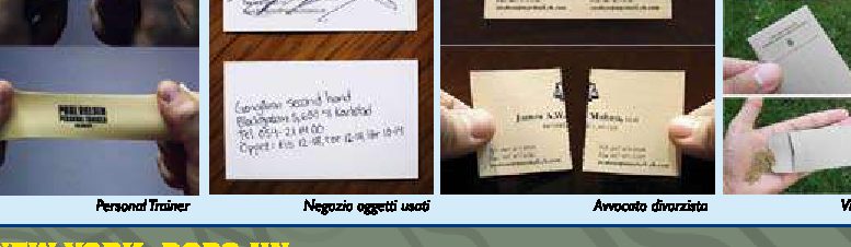 I biglietti da visita più creativi
