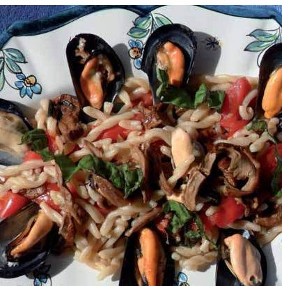 Trofie con cozze e pomodorini