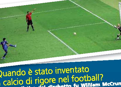 Quando è stato inventato il calcio di rigore nel football?