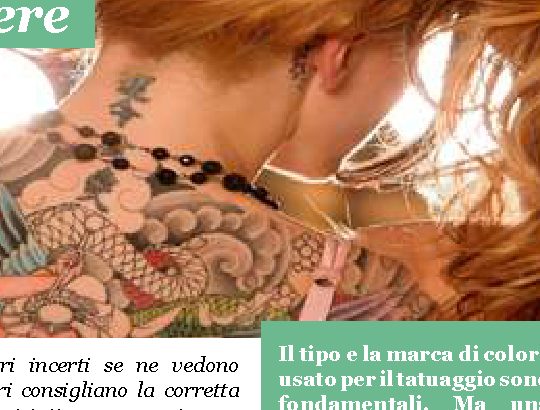 Cura del tatuaggio, cosa fare?