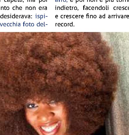 La pettinatura afro più grande del mondo