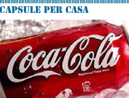 Coca-Cola, presto in capsule per casa