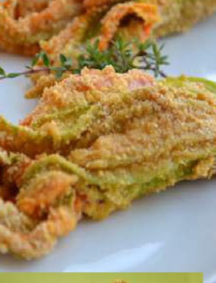 Fiori di zucchine al forno
