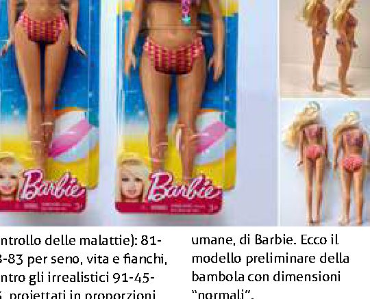 Come sarebbe Barbie se avesse misure «normali»?