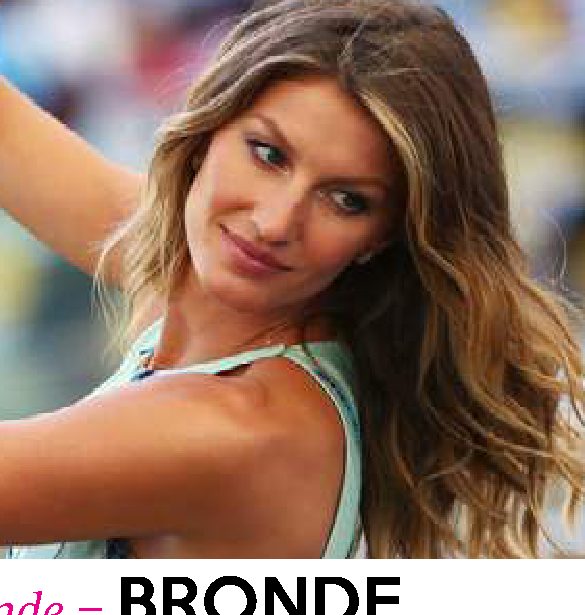 Brown + Blonde = bronde