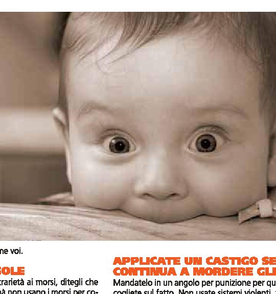 Bambini che mordono