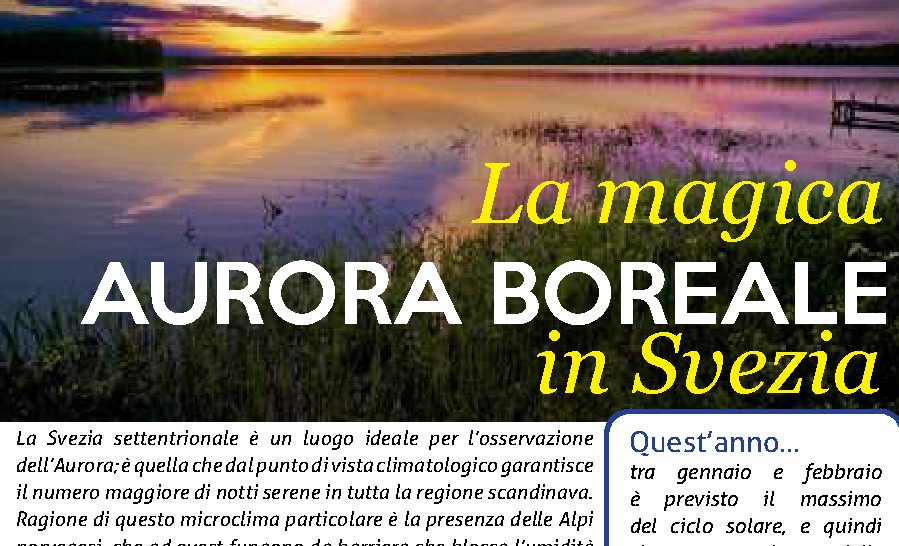 La magica Aurora Boreale in Svezia