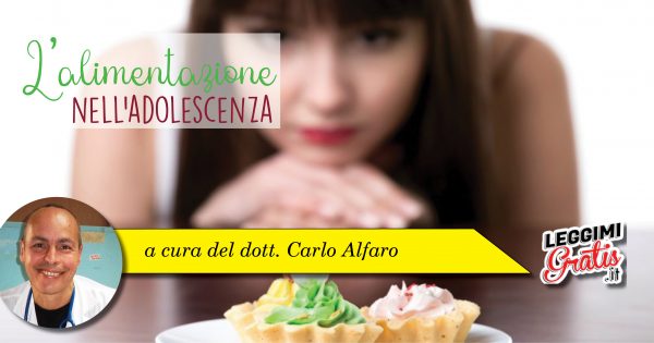 L'alimentazione nell'adolescenza
