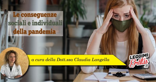 Le conseguenze sociali e individuali della pandemia